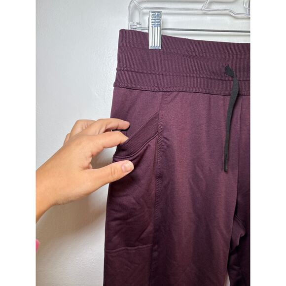 32 degrees maroon jogger tech fleece sweatpants womens small workout athleisure - Picture 2 of 9